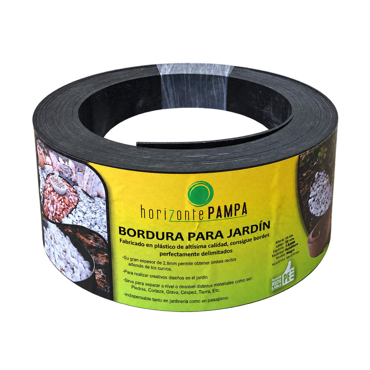 Bordura para jardín Horizonte Pampa 10 cm × 10 m