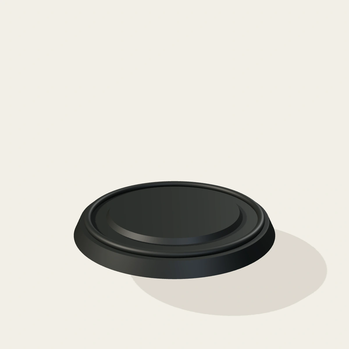 Ta Plastic - Plato Redondo Negro