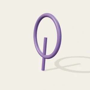 Ta Plastic - Gancho Trenzado Chico Cm Violeta - imagen 3D realista de maceta o accesorio en Vivero Los Cocos