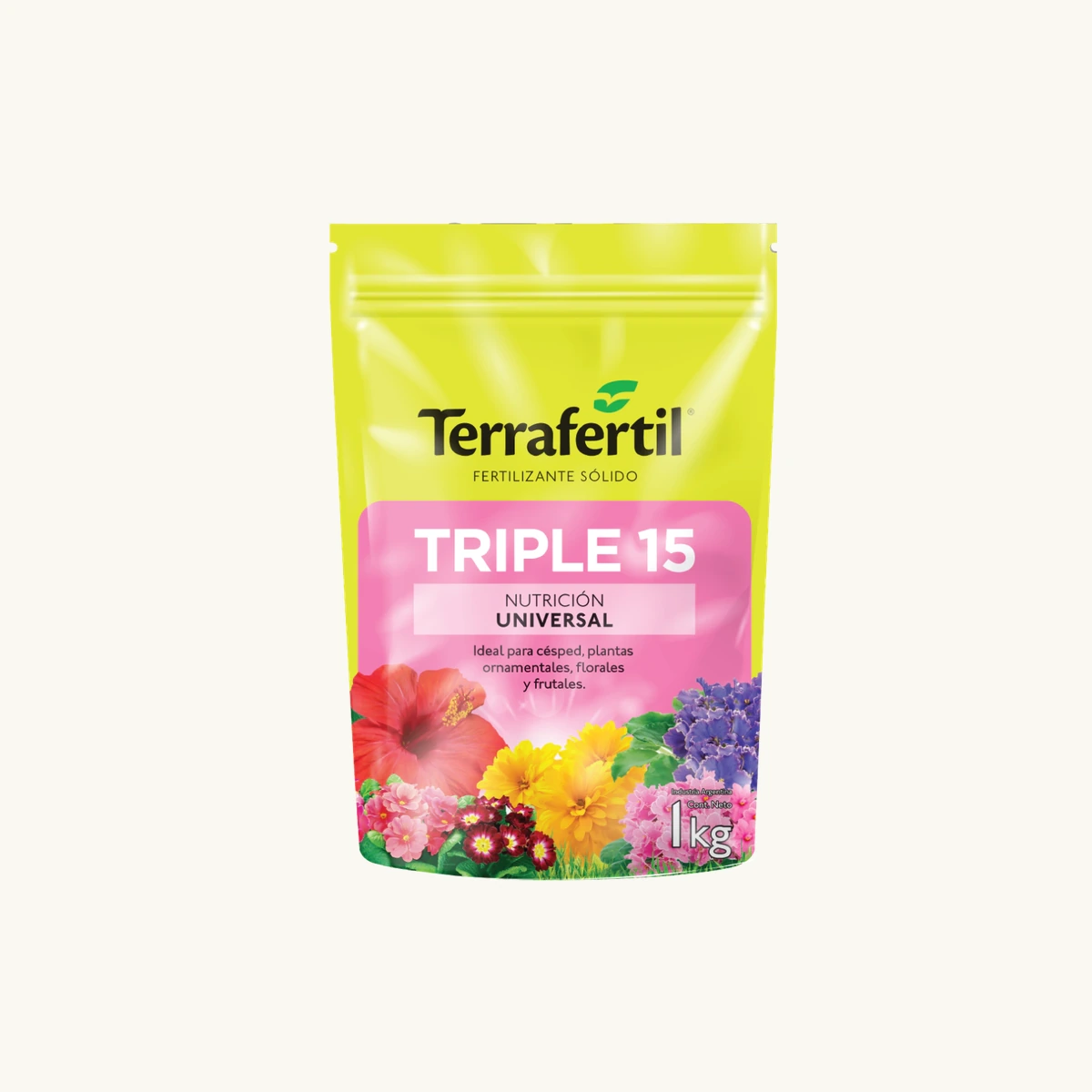 Fertilizante triple 15 — 500 g — insumo para cultivo en Vivero Los Cocos