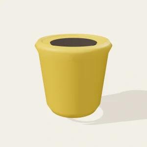 Maceta Rocío Amarilla 15cm - Color Vibrante para Exteriores - imagen 3D realista de maceta o accesorio en Vivero Los Cocos