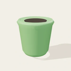 Maceta Rocío Verde Claro 15cm - Tono Natural para Plantas - imagen 3D realista de maceta o accesorio en Vivero Los Cocos