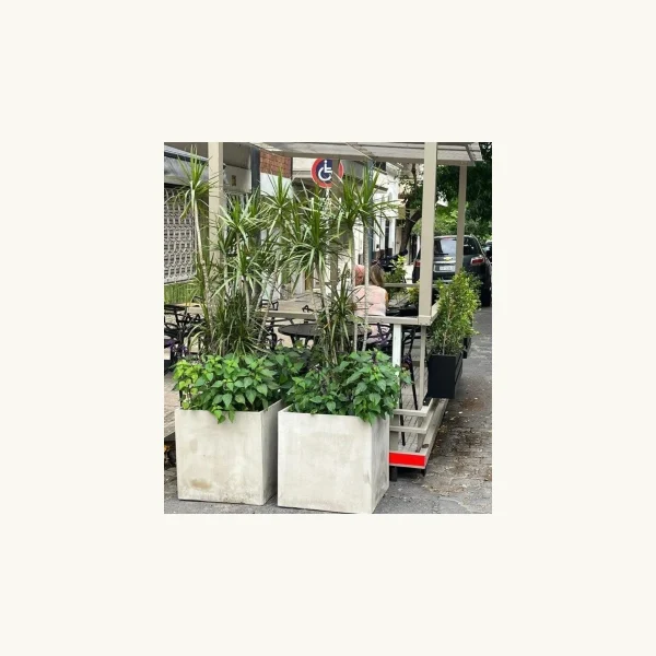 Maceta de cemento Cubo 30×30×30 cm