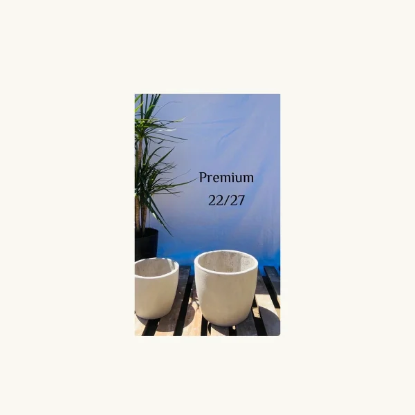Maceta de cemento Premium 22 cm