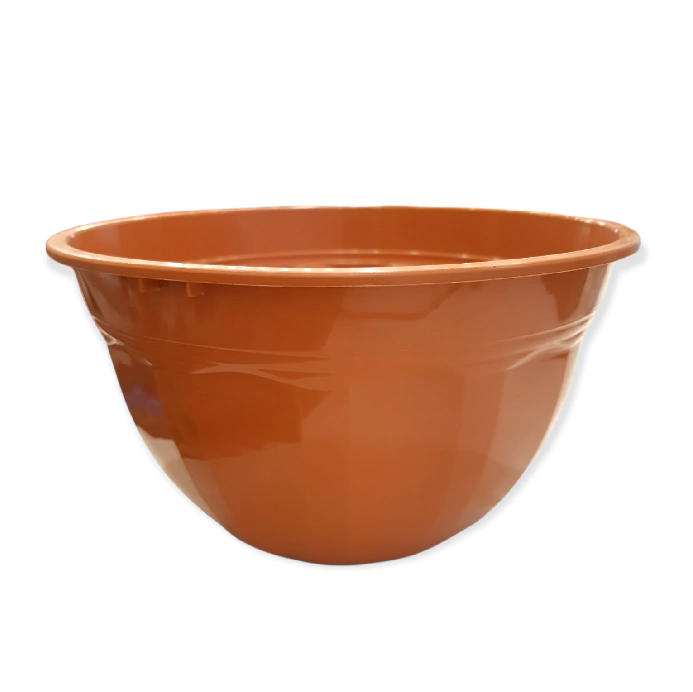 Maceta Plástica Rocío 18 cm. Color: Marrón Claro en Vivero Los Cocos