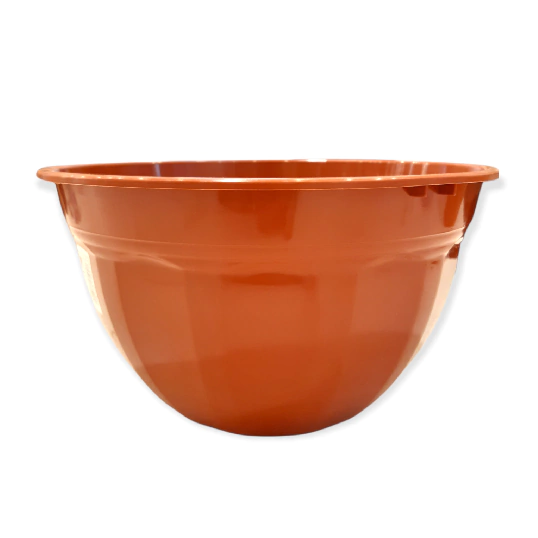 Maceta Plástica Rocío 24 cm. Color: Marrón Terracota