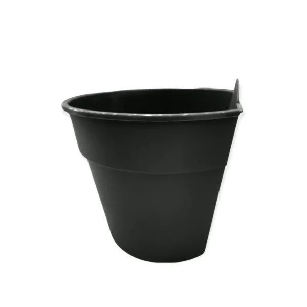 Maceta Plástica Rocío 22 cm. Color: Negro