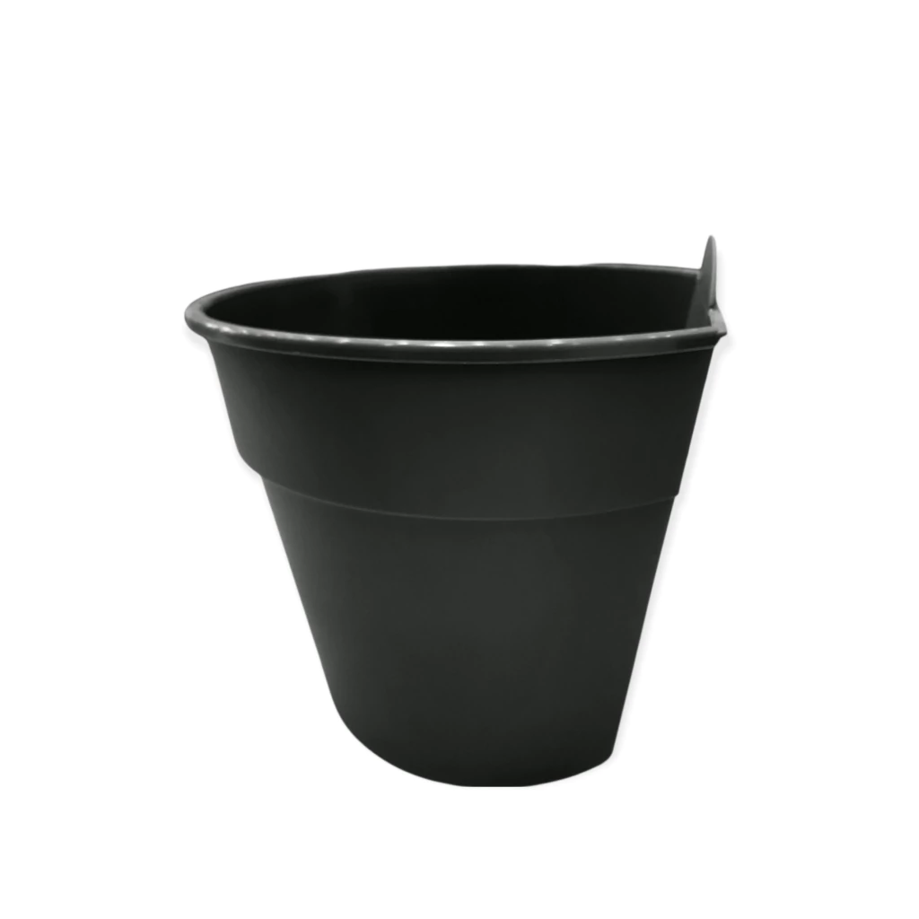 Maceta Plástica Rocío 22 cm. Color: Negro en Vivero Los Cocos