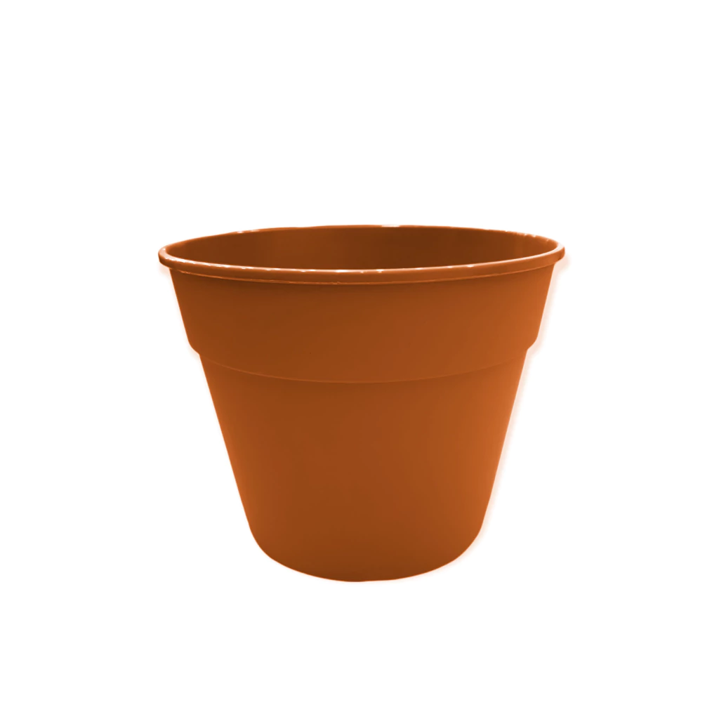 Maceta Plástica Rocío 45 cm. Color: Marrón Terracota en Vivero Los Cocos