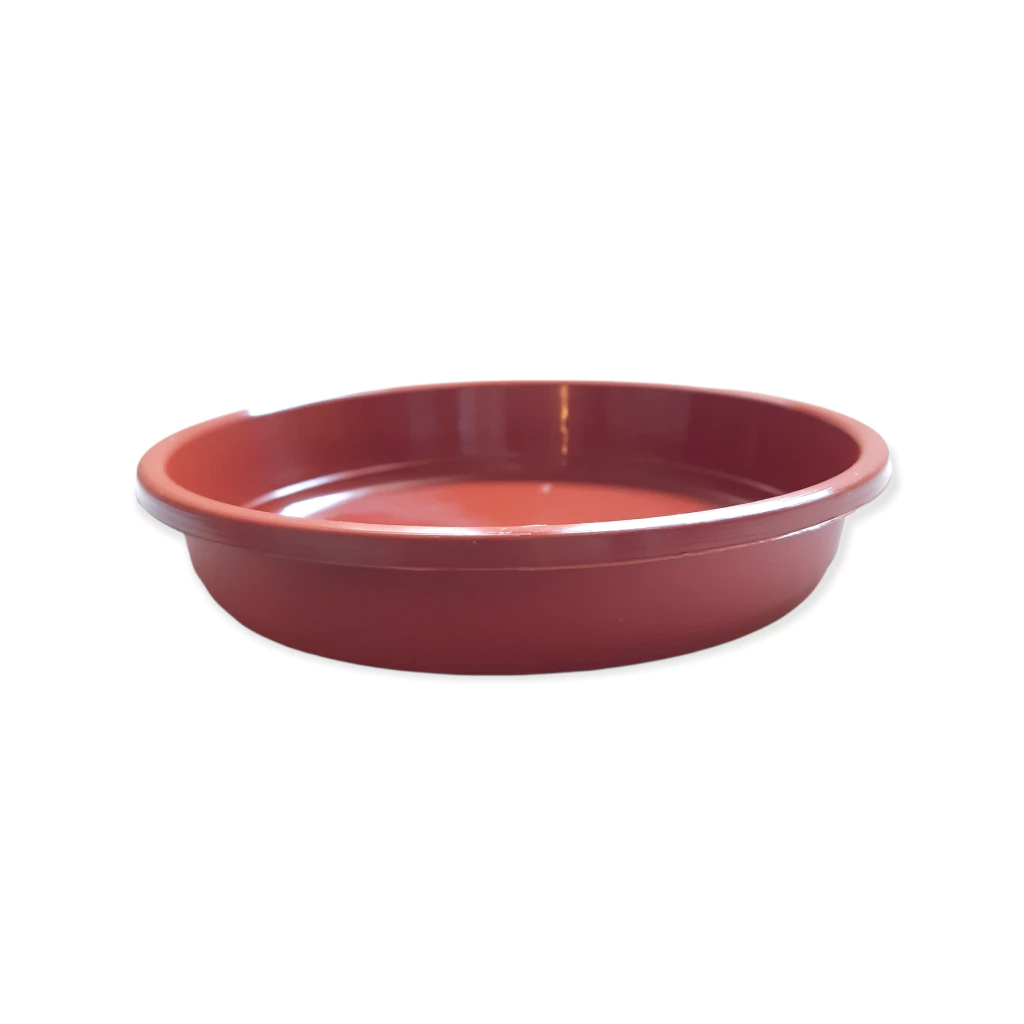 Ta Plastic - Plato Redondo Marron Terracota en Vivero Los Cocos