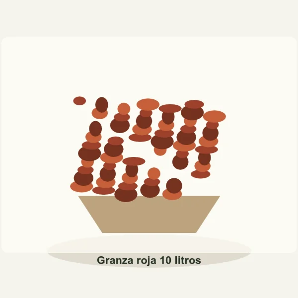 Granza roja 10 litros