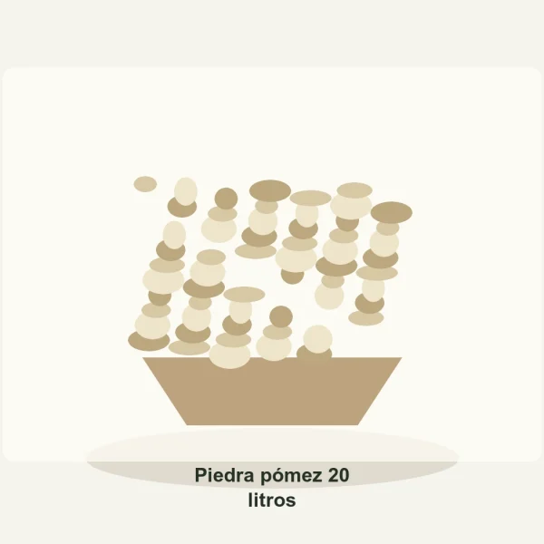 Piedra pómez 20 litros