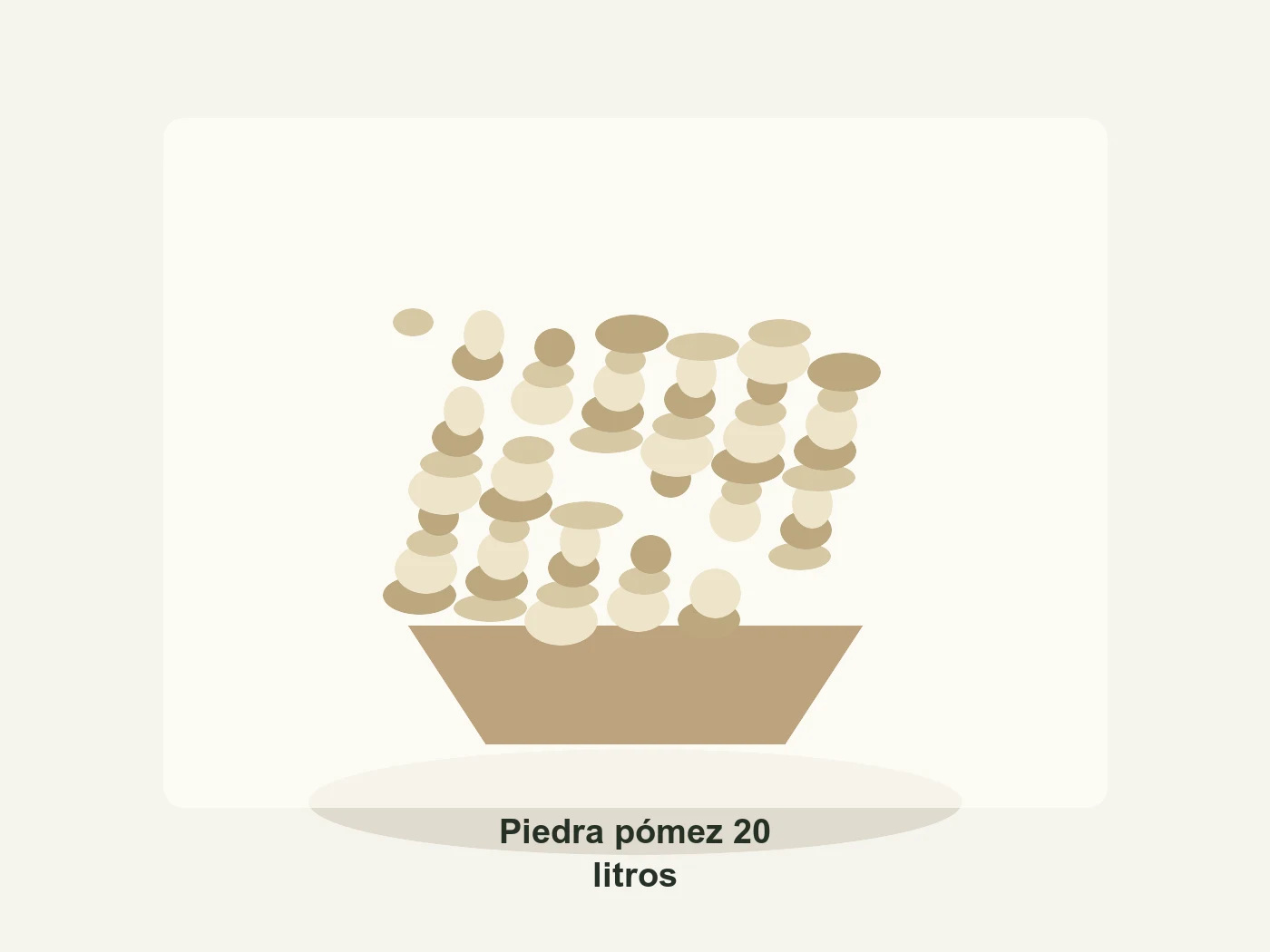 Piedra pómez 20 litros en Vivero Los Cocos