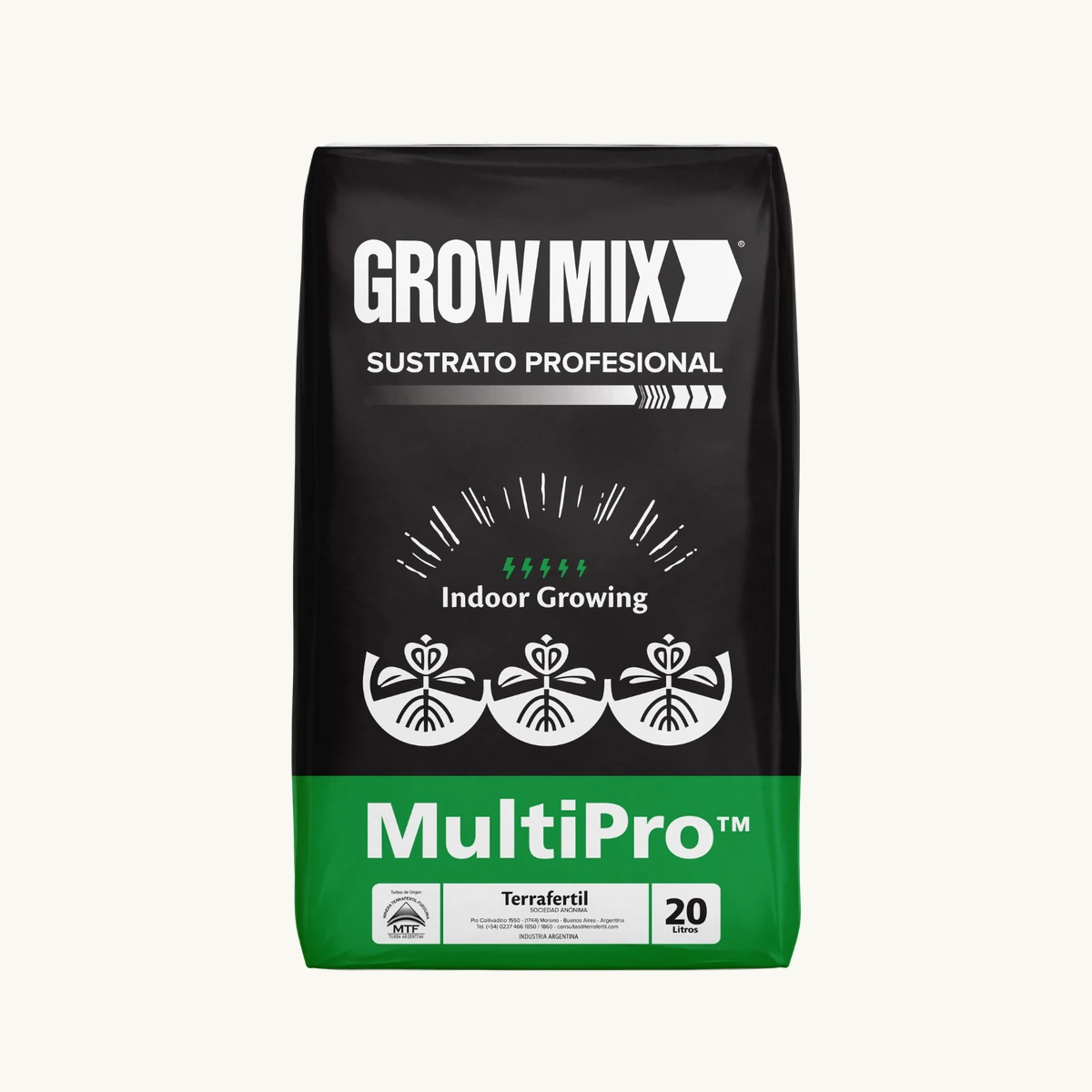 Grow Mix 20 litros en Vivero Los Cocos