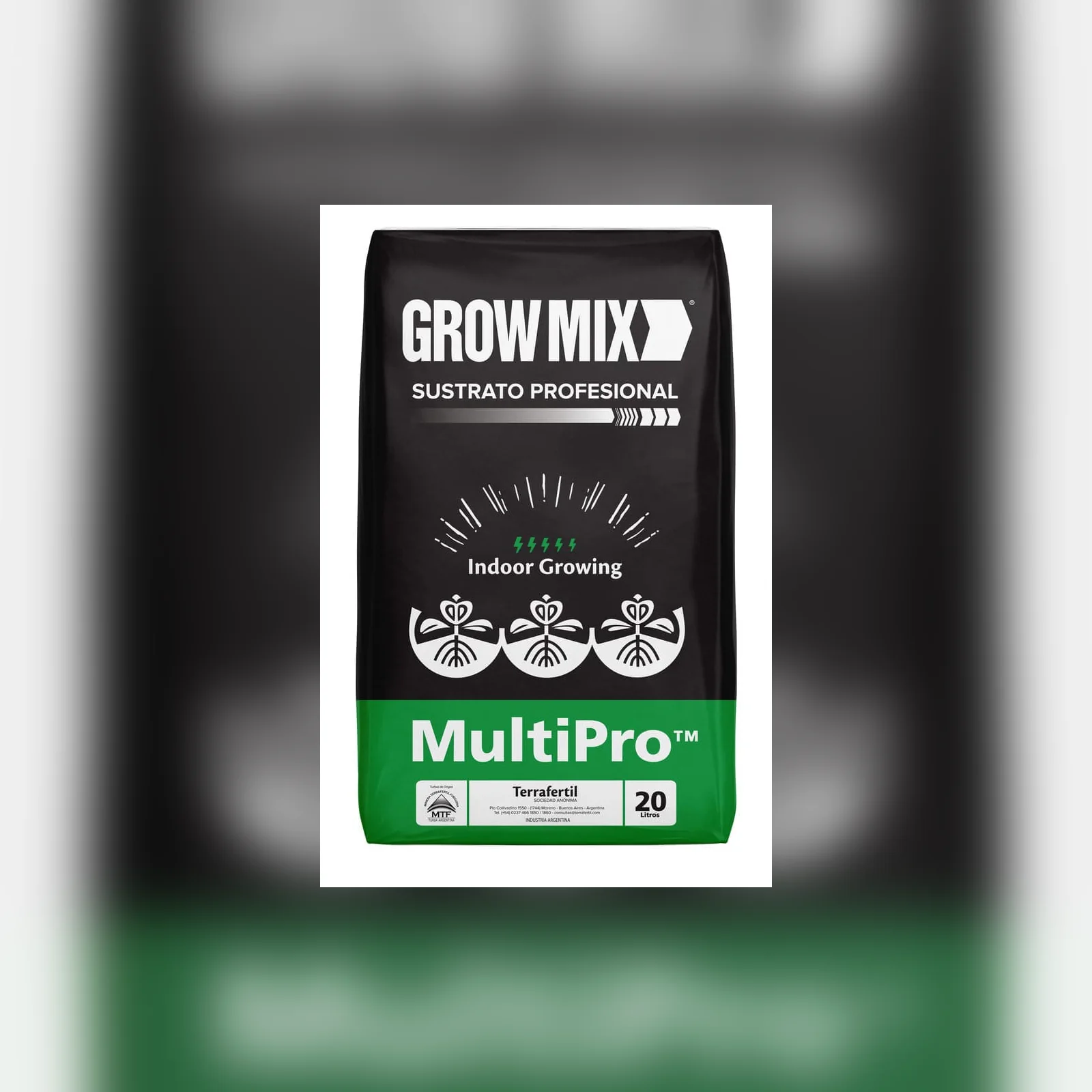 Imagen de Grow Mix sustrato profesional en bolsa de 20 litros