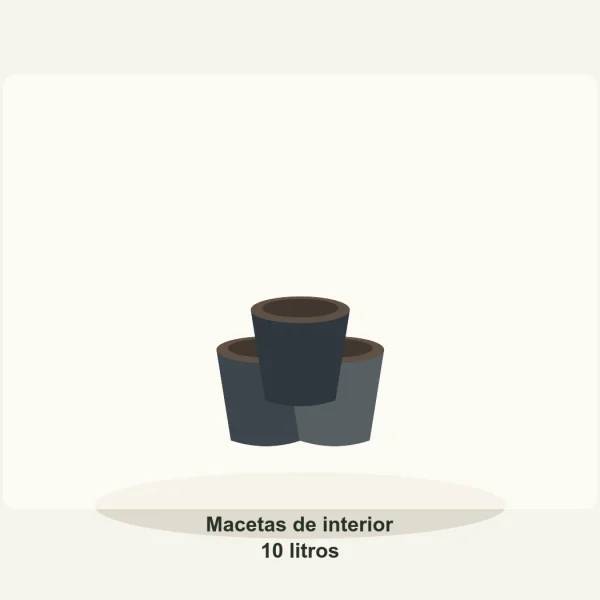 Macetas de interior 10 litros