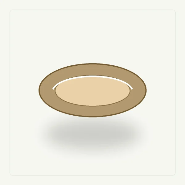 Plato redondo 16