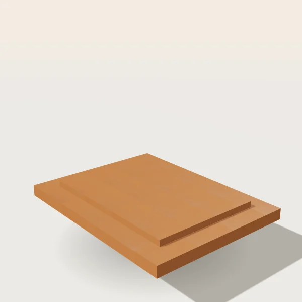 Plato rectangular 45