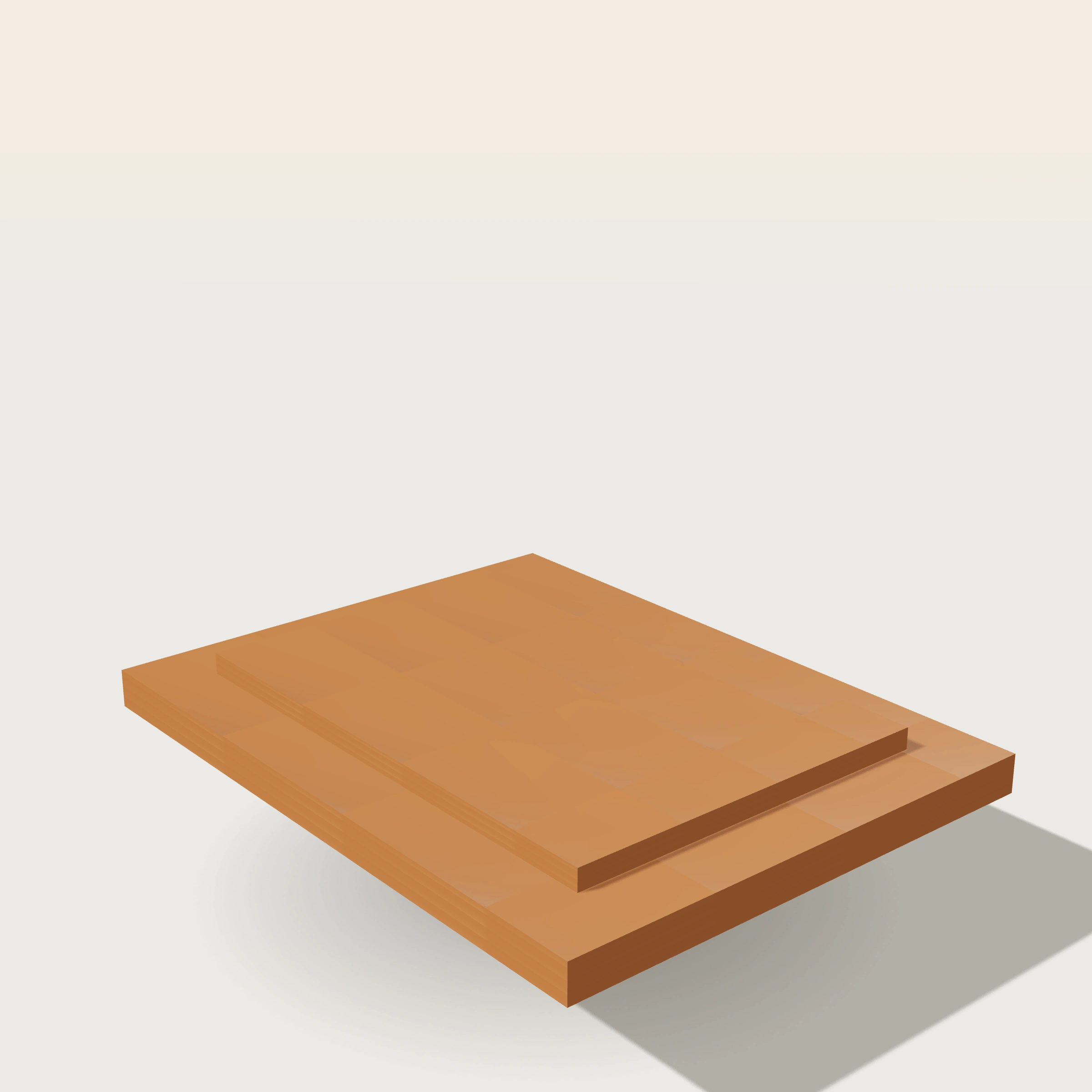 Plato rectangular 60 - imagen 3D realista de maceta o accesorio en Vivero Los Cocos