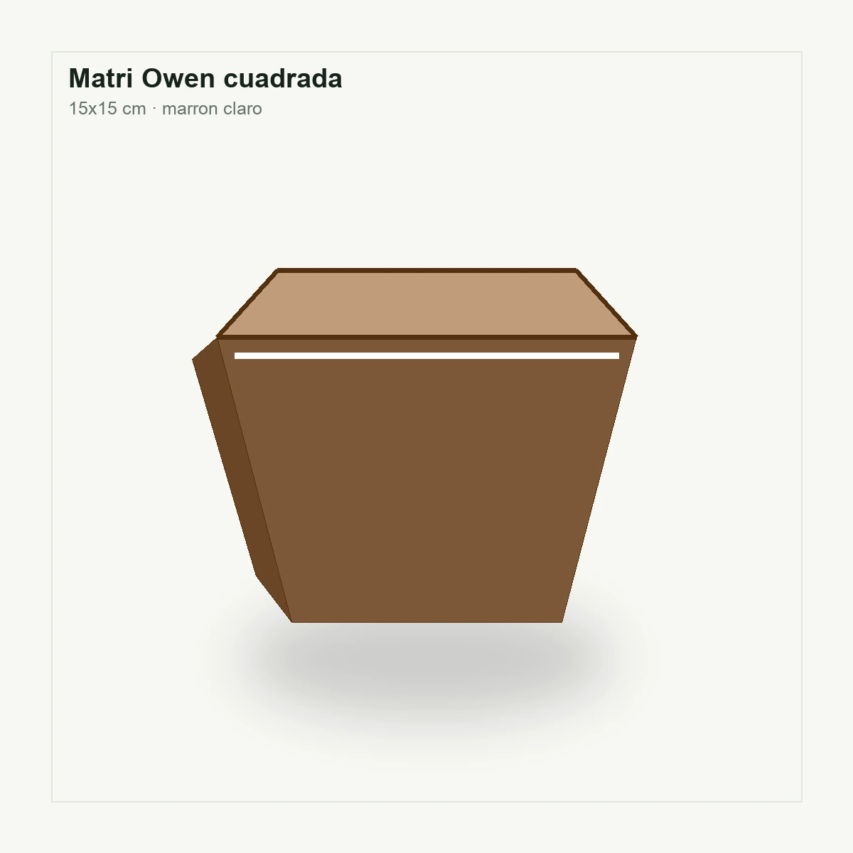 Owen cuadrada 15x15 en Vivero Los Cocos