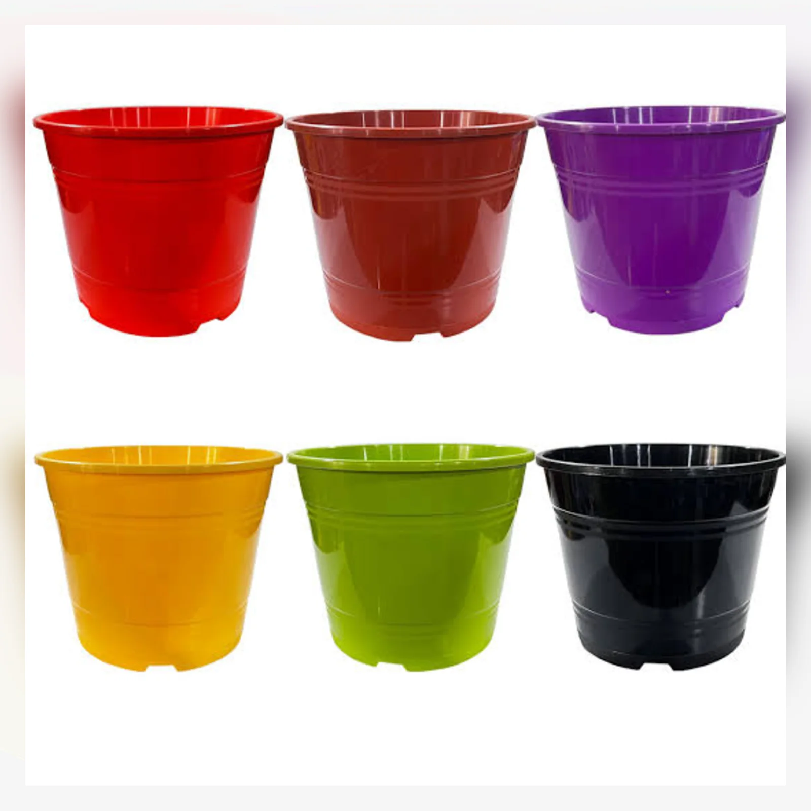 Macetas Rocío brillantes en distintos colores