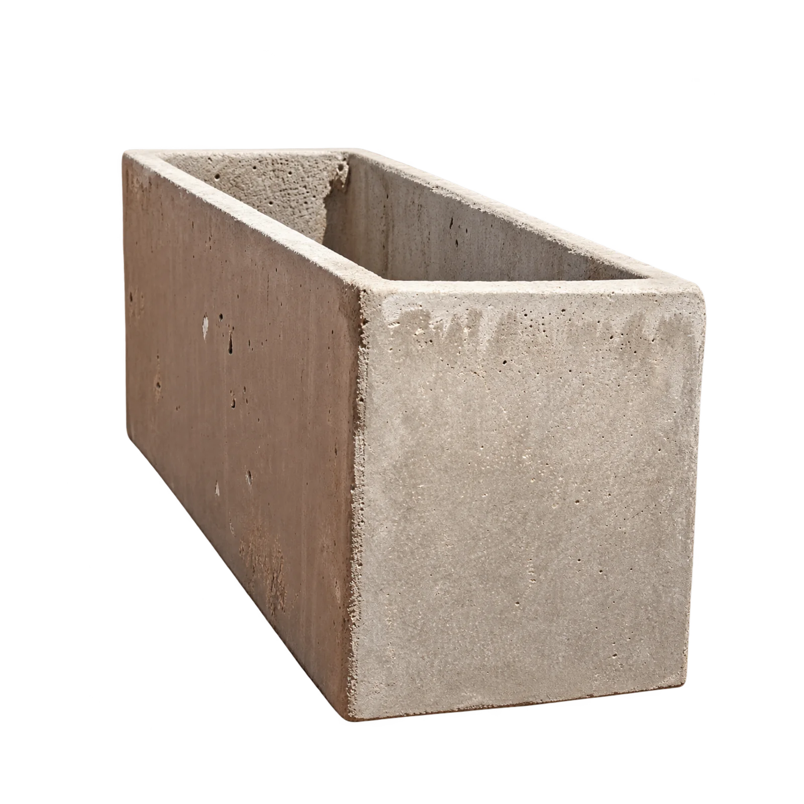 Jardinera 15 × 13 × 40, vista con el interior visible