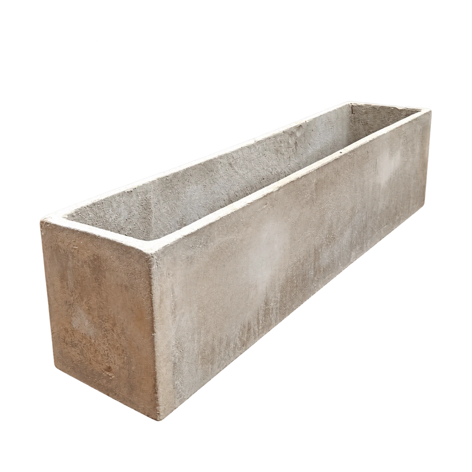 Jardinera 15 × 13 × 60, vista con el interior visible
